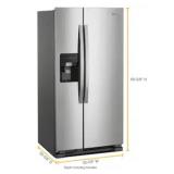 KitchenAid Side-by-Side Refrigerator with Water/Ice Dispenser - Retail: $1,299