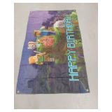 Minecraft Happy Birthday Banner Flag 3 x 5 - Retail: $14