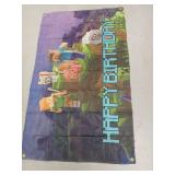 Minecraft Happy Birthday Banner Flag 3 x 5 - Retail: $14