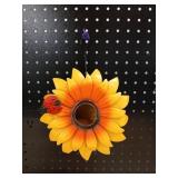 Decorative Sunflower Bird House with Ladybug Accent - Retail: $12