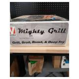 Mighty Grill Portable BBQ Grill-Blue - Retail: $35