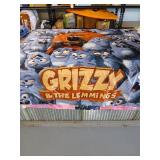 Grizzy and the Lemmings Cartoon Blanket - Retail: $29