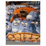 Grizzy and the Lemmings Cartoon Blanket - Retail: $29