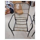 Threshold Latigo Stacking Patio Chair 2 chairs - Retail: $100