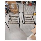 Threshold Latigo Stacking Patio Chair 2 chairs - Retail: $100