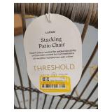 Threshold Latigo Stacking Patio Chair 2 chairs - Retail: $100