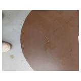 Geometric Terrafab Accent Table Brown - Thresholdâ¢ kind of neat up but still functional - Retail: $100