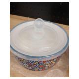 Decorative Ceramic Food Storage Containers Set of 3 - Retail: $40