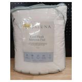 Full Cool Plush Cooling Mattress Pad - Casalunaâ¢: Hypoallergenic, Waterproof, Fits 18\" Depth, 300 Thread Count - Retail: $39