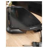 KitchenSmith 22.83\" Electric Griddle Black: Ceramic Cooking Surface, 1500W, Dishwasher-Safe Parts, Includes Drip Tray - Retail: $20