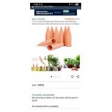 Clay Self Watering Planter Insert Self Watering Spikes Vacation Plant Watering Devices - Retail: $15