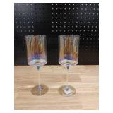 Iridescent Luster Wine Glasses Set of 2 - Retail: $25