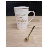 Fabulous Quote Ceramic Mug with Gold Spoon - Retail: $15