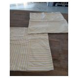 Yellow Striped pillow cover 17 x 17, qty 2 - Retail: $24