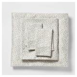 Queen Printed Performance 400 Thread Count Sheet Set Green Vine - Thresholdâ¢: Cotton Sateen, Includes 2 Pillowcases, Fits 18\" Mattress - Retail: $55