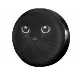 Foruidea Cat in The Dark Spare Tire Cover Waterproof Dust-Proof UV Sun Wheel Tire Cover Fit for Jeep,Trailer, RV, SUV and Many Vehicle 14 Inch - Retail: $17