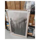 27\" x 40\" Matted to 24\" x 36\" Wedge Poster Frame Natural - Thresholdâ¢: Modern Style, MDF, Sawtooth Mount - Retail: $35
