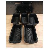 Black Silicone Non-Stick Bread Loaf Pan Set - Retail: $25
