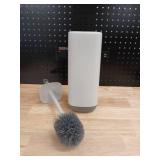 Modern Silicone Toilet Brush with Holder - Retail: $15