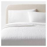 Full/Queen TENCELÂ® Quilt White - Thresholdâ¢: OEKO-TEX Certified, Lightweight, Cooling Comfort Coverlet - Retail: $89