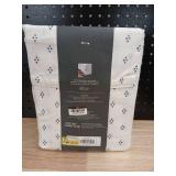 Full Printed Performance 400 Thread Count Sheet Set White/Blue Dot - Thresholdâ¢: Cotton Sateen, Deep Pockets, OEKO-TEX Certified - Retail: $50