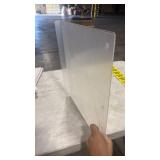 Cutting Board with Lip Edge â Clear Acrylic â Non-Slip â 16â x 18â â Countertop Protector for Chopping and Cutting Food