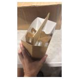 MT Products Brown 6 Pack Bottle Holder 12 oz. - Kraft Cardboard Bottle Carrier (Pack of 150)