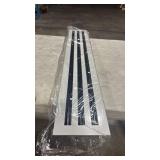 BUILDMART - 30x6 Modern AC Vent Cover - Decorative White Aluminum Air Vent - Standard Linear Slot Diffuser - Heating and Cooling Register Grille for Ceiling, Walls & Floors - Texas Buildmart