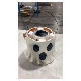 Mud Pie Paper Mache Halloween Treat Buckets (some damage on top of bucket)