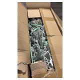 Vickerman 6.5  x 39  Flocked Slim Kiana Artificial Christmas Tree  3mm LED Color Changing Lights