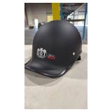 Matte Black DOT approved  Motorcycle Half Helmet