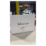 Selamica 16 oz Porcelain Coffee Mugs Set, Ceramic Tea Cup with Handle, dishwasher, oven, microwave safe, Pack of 6, Vintage Blue