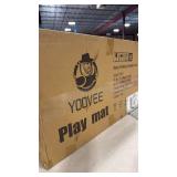 YOOVEE Foldable Baby Play Mat for Crawling, Extra Large Play Mat for Baby, Waterproof Non Toxic Anti-Slip Reversible Foam Playmat for Baby Toddlers Kids (Lion)