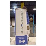 Delta Children Sweet Beginnings Dual Sided Crib and Toddler Mattress in a Box - GREENGUARD Gold and CertiPUR-US Certified - Plant-Based Soy Foam Core - Waterproof - 5 Year Warranty - Made in USA