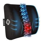 SAMSONITE - [OUR MOST COMFORTABLE] Lumbar Support Pillow For Office Chair and Car Seat, Perfectly Balanced Memory Foam , Versatile Use Lower Back Cushion, [NEVER FLATTENS] (B072K59NYZ)