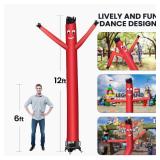 $140 12FT Inflatable Dancing Man with 3/4HP Blower - Durable Nylon
