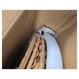 $160 Yechen Hanging Egg Chair with Stand, Grey Cushion.