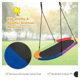 $165! Costway 60" Saucer Tree Swing Surf Outdoor Adjustable