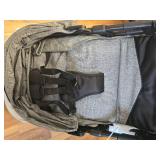 $180 Baby Jogging Stroller with Adjustable Canopy for Newborn - Black