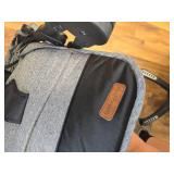 $180 Baby Jogging Stroller with Adjustable Canopy for Newborn - Black