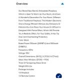 Costway 28.5" Electric Fireplace