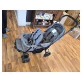 $170 BABY JOY Double Stroller, Foldable Lightweight Twin, Gray