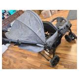 $170 BABY JOY Double Stroller, Foldable Lightweight Twin, Gray