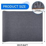 $90 Carpet Runner 4 x 10 FT Indoor Outdoor Non-Slip Rug, Gray