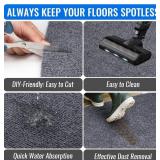 $90 Carpet Runner 4 x 10 FT Indoor Outdoor Non-Slip Rug, Gray