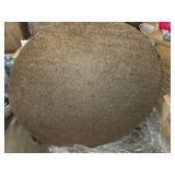 39" x 2" Fuzzy Base, Brown, HEAVY. (cool for a card table!)