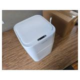 JOYBOS Waterproof Automatic Trash Can, 3 Gallon, White, 8.5x.8.5x13.
