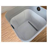 JOYBOS Waterproof Automatic Trash Can, 3 Gallon, White, 8.5x.8.5x13.
