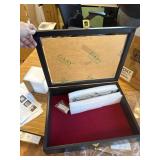 2 Pistol Handgun Revolver Display Case Cabinet Shadow Box