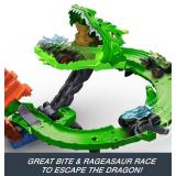 Hot Wheels Monster Shark vs Dinos Dragon Destruction Playset